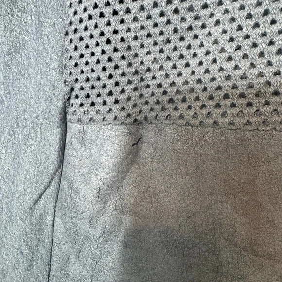 Krisa REVOLVE Brand Women’s Coated Knit Mixed Mesh Vest in Grey‎ Size XS - Picture 2 of 8